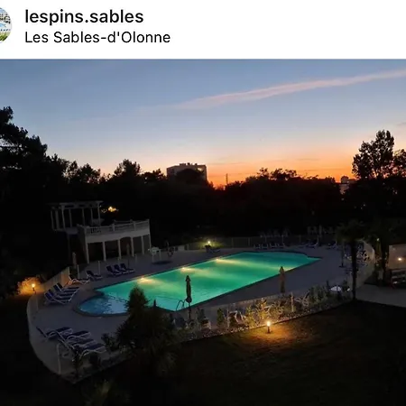 Les Pins - 3 Pieces - Vue Sur Piscine - 600m - D'olonne